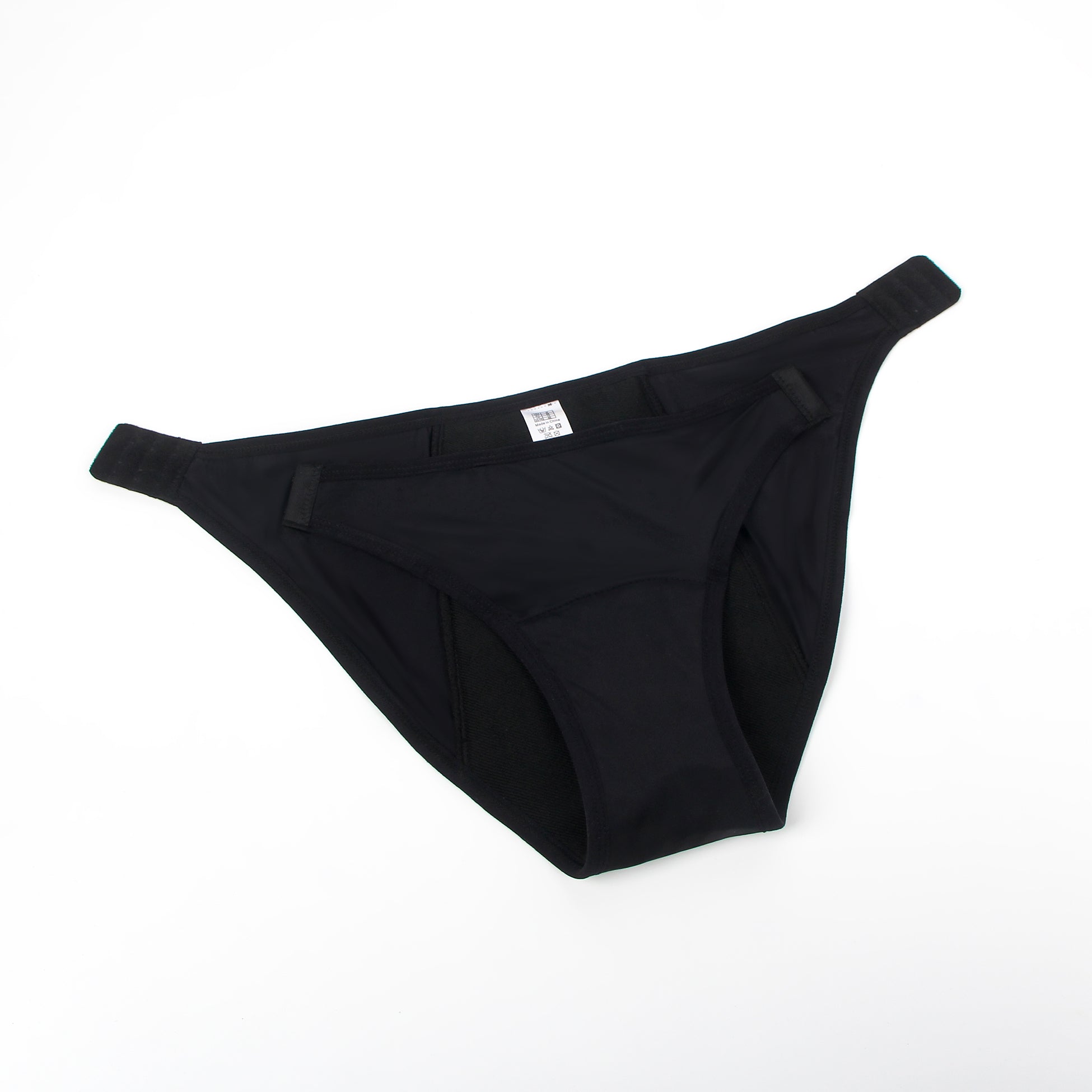 Black Openable Waist Buckles 4 Layers Leak-Proof Menstrual Underwear