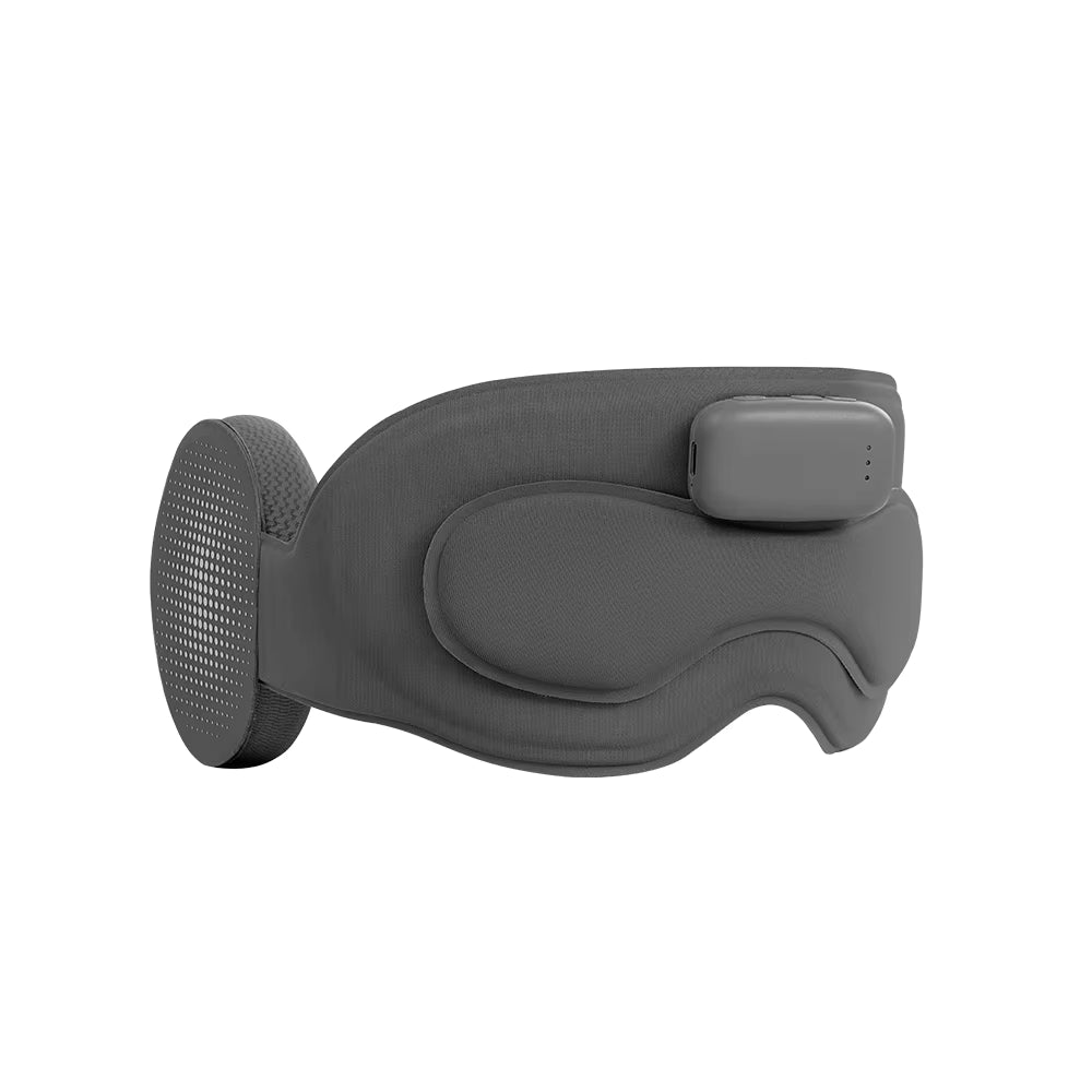 Grey Intelligent Sleep Mask with AI Technology, Eye Massage and Heat Regulation - TeaseFashion