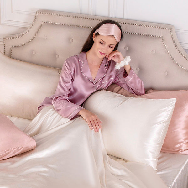 Blue Mulberry Silk Pillow Cases