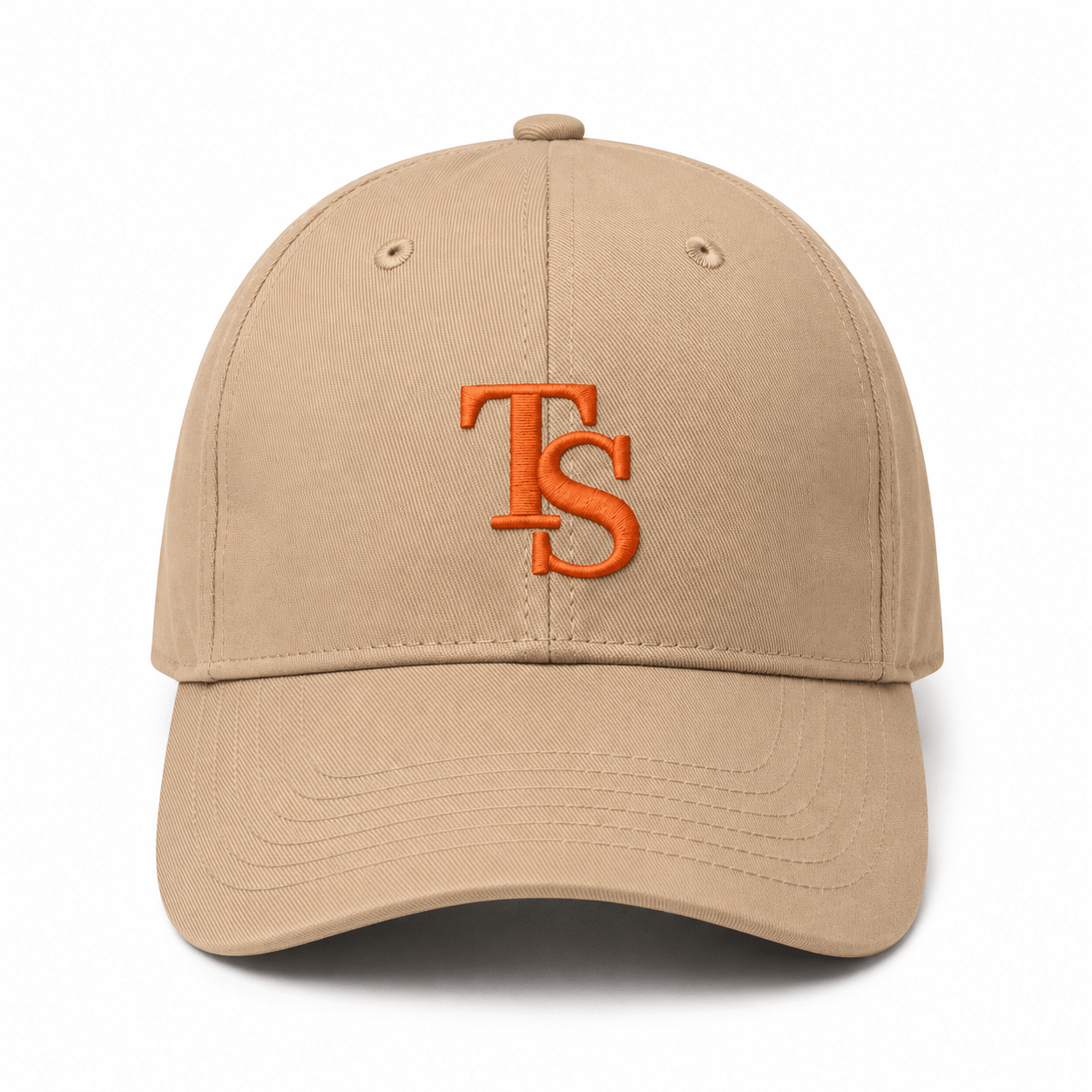 Beige TEASEFASHION Signature Cotton Twill Cap - TEASEFASHION