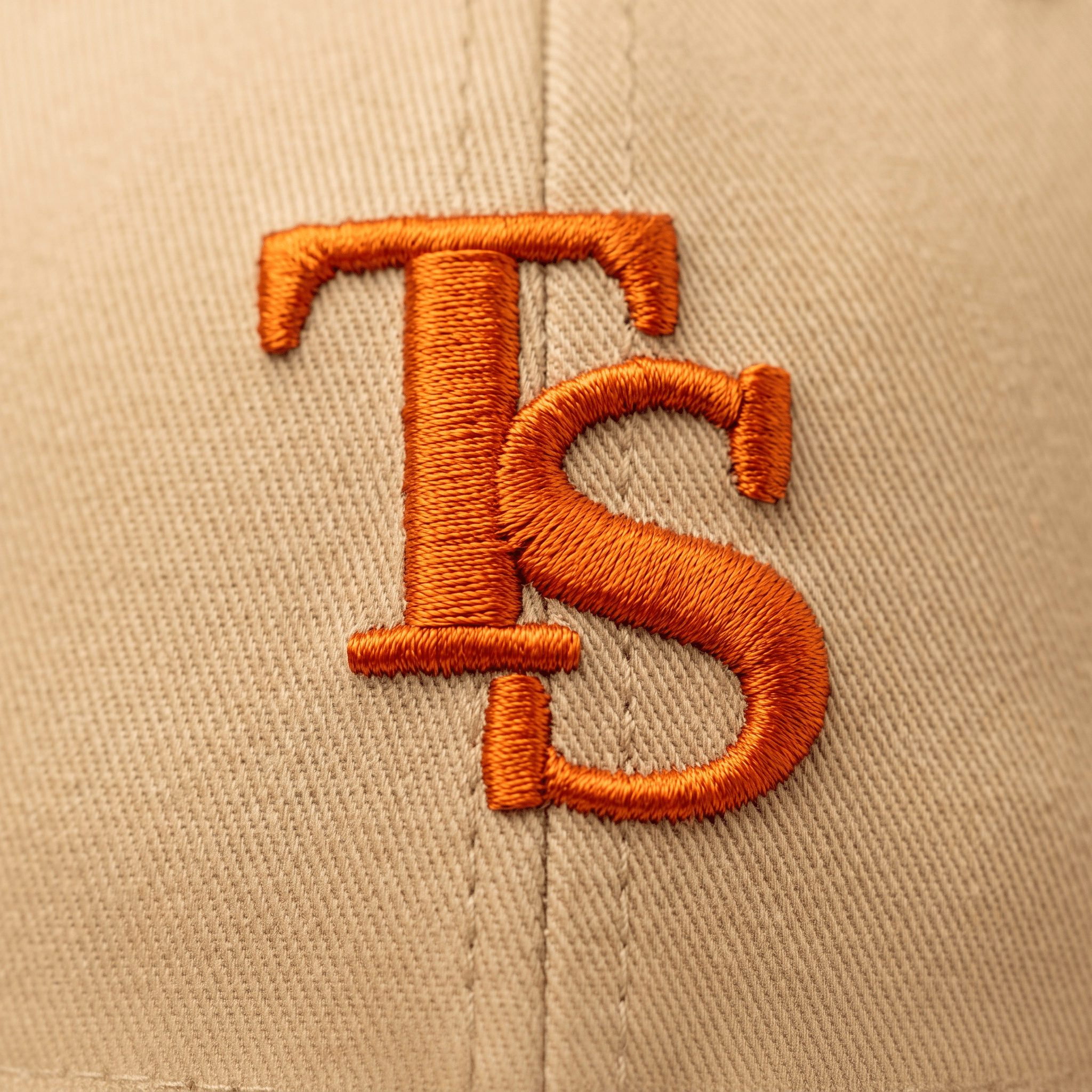 Beige TEASEFASHION Signature Cotton Twill Cap - TEASEFASHION
