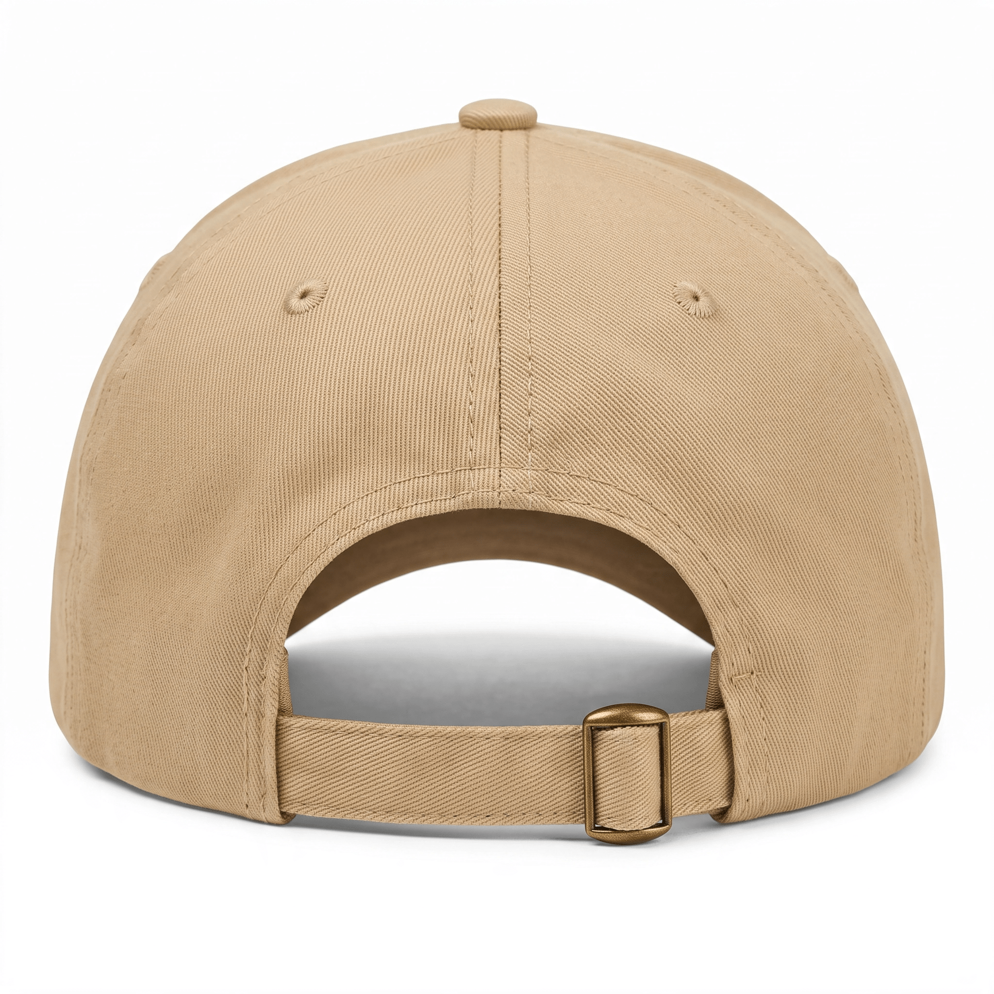 Beige TEASEFASHION Signature Cotton Twill Cap - TEASEFASHION