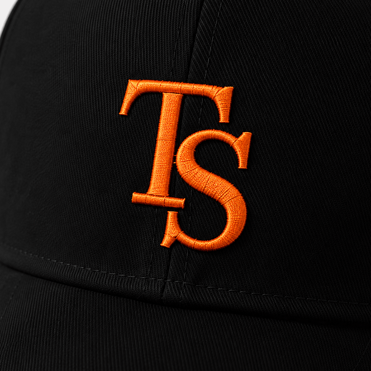 Black TEASEFASHION Signature Cotton Twill Cap - TEASEFASHION