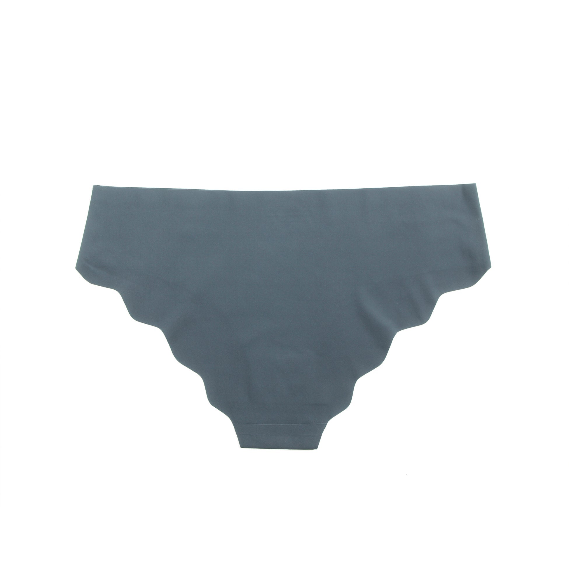 Blue Ice Silk Seamless Thong – Wavy Lace Hip Detail & Trimmable Leg Opening - TeaseFashion