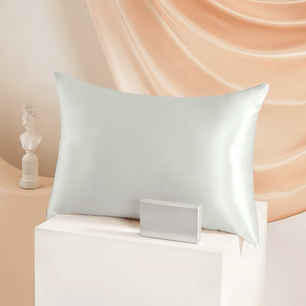 Light Grey 100% Silk Pillowcase for Hair and Skin Care - TeaseFashion