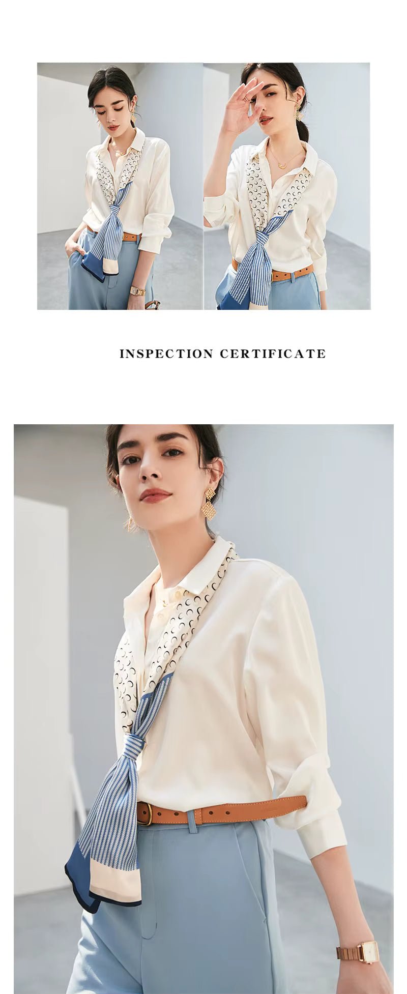 Mustard Silk Lady Casual Shirt - TeaseFashion