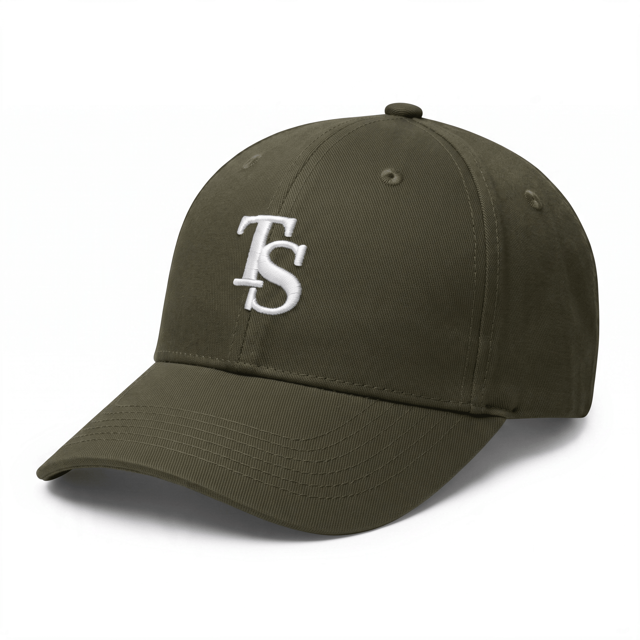 Olive TEASEFASHION Signature Cotton Twill Cap - TEASEFASHION