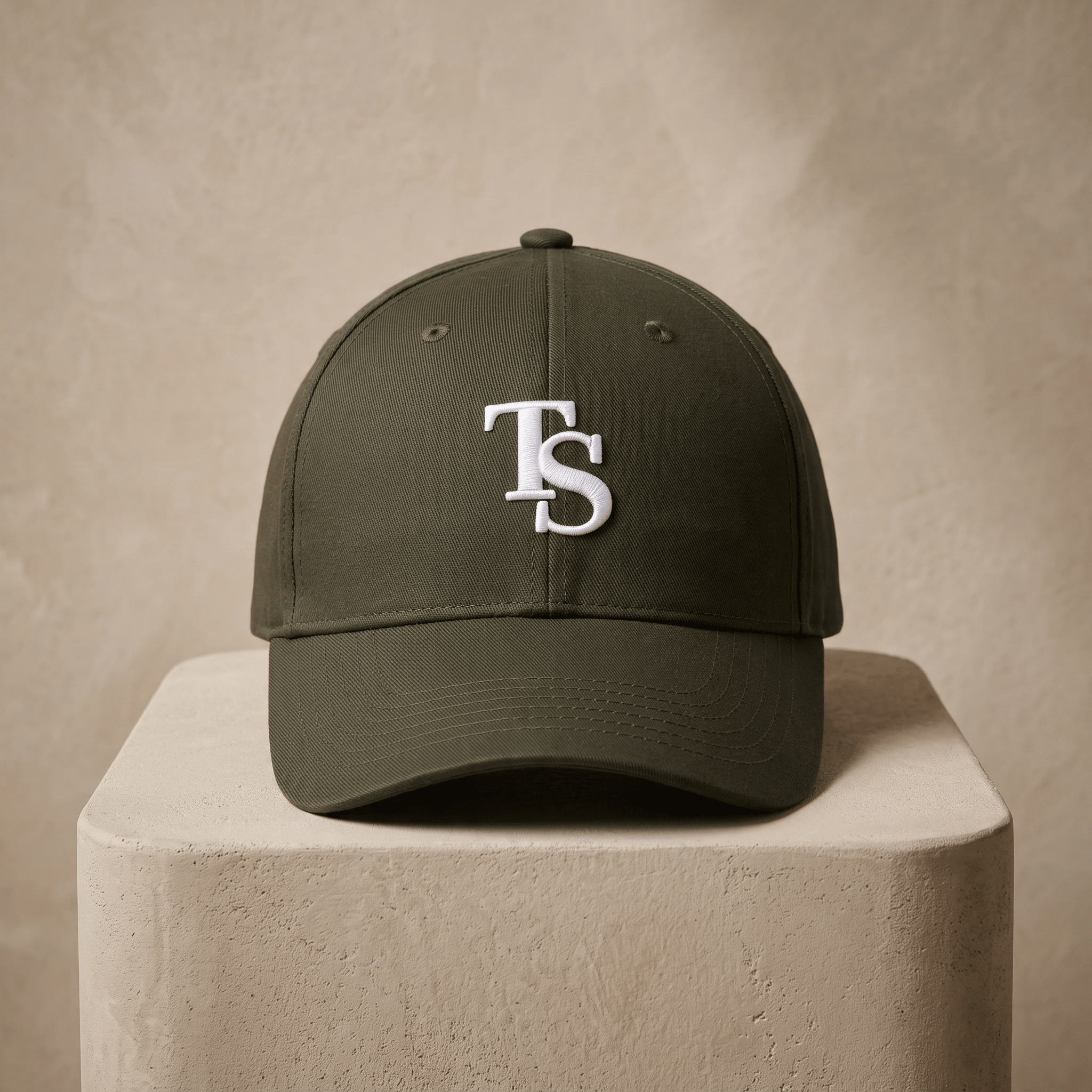 Olive TEASEFASHION Signature Cotton Twill Cap - TEASEFASHION