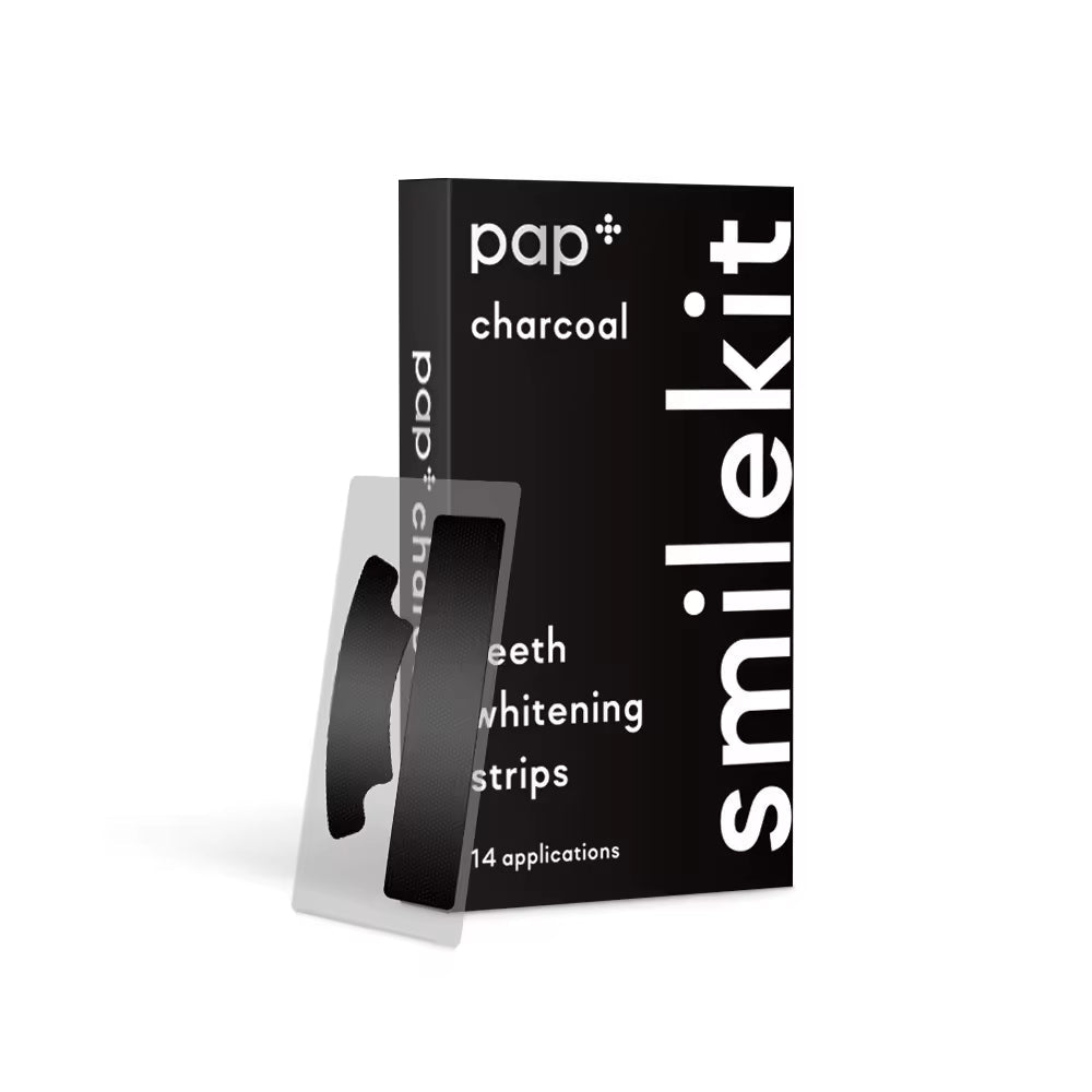 PAP Charcoal Teeth Whitening Strips Sensitive Teeth Cleaning Fast Stain Removal - TeaseFashion