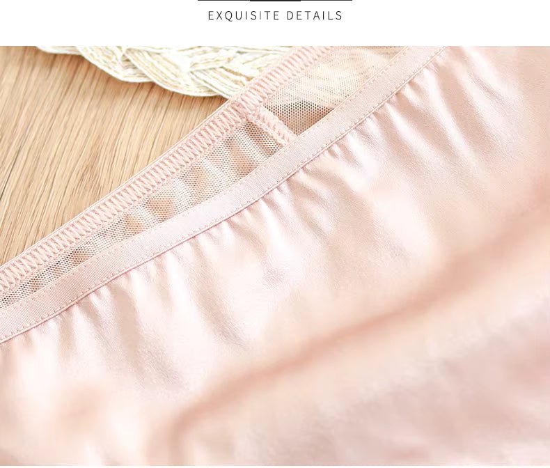 Red Silk Seamless Panty for Ultra - Soft Comfort and Invisible Smooth Fit Under Clothing - TeaseFashion