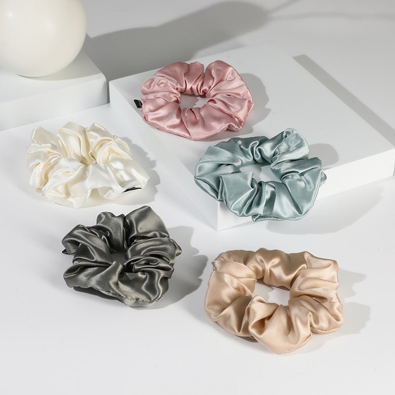 Rose Gold Luxury 100% Mulberry Silk Pillow case Sleep, Eye Mask Blind and Scrunchies Gift Set - TeaseFashion