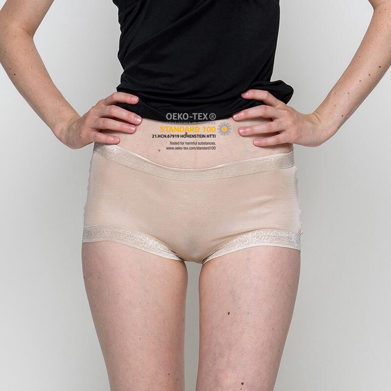Rubber Lace Panties Sexy Breathable Mid Waist Briefs Seamless Silk Underwear - TeaseFashion