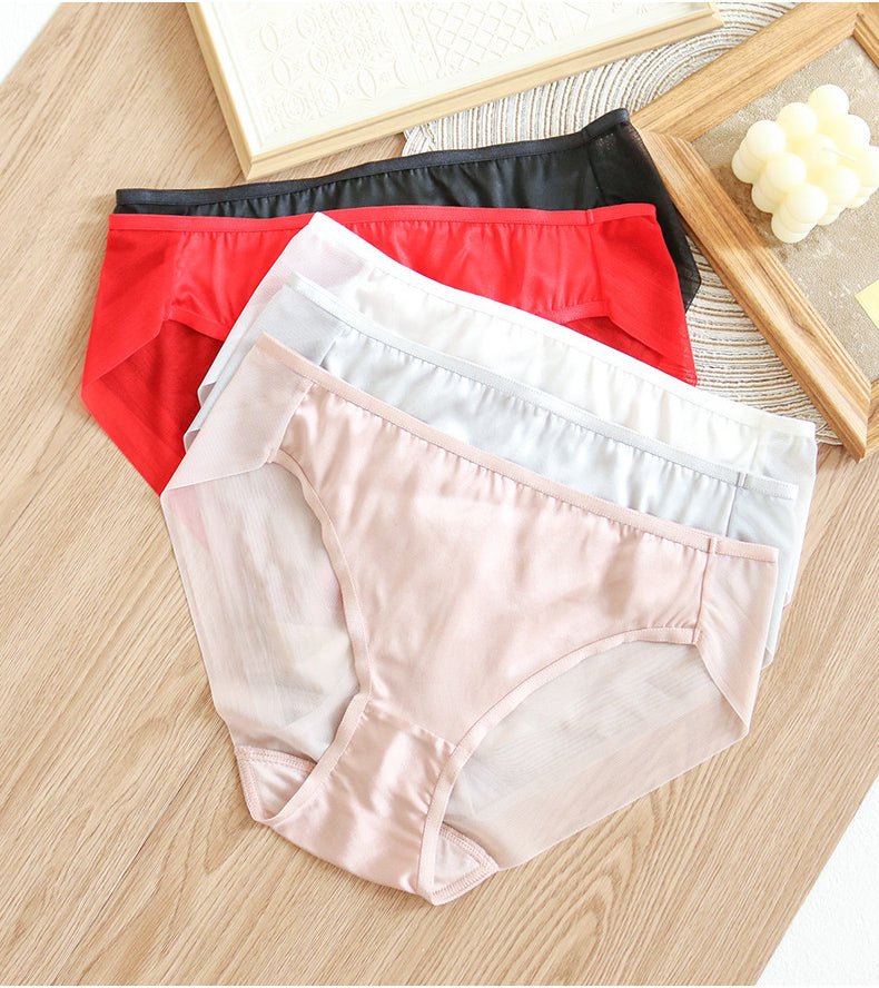Silver Silk Seamless Panty for Ultra - Soft Comfort and Invisible Fit Under Clothing - TeaseFashion