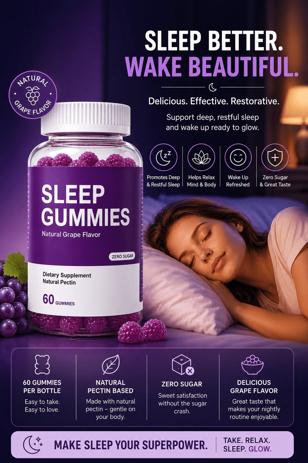 TS Sleep Gummies — Melatonin, Magnesium & L-Theanine - TEASEFASHION