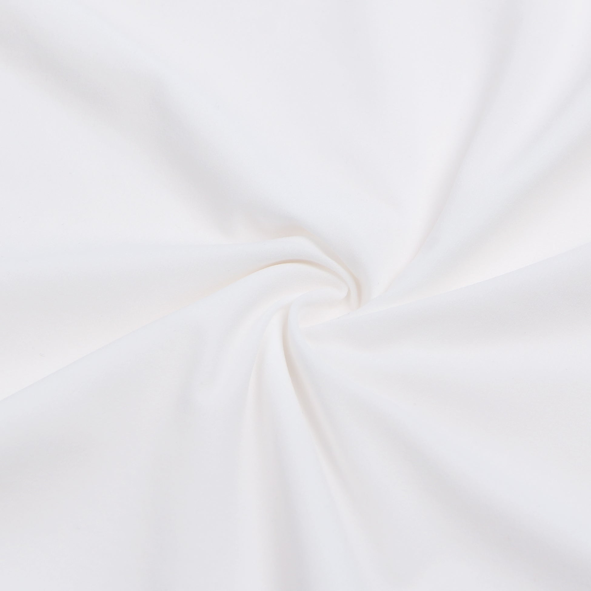 White Short Sleeve Bodysuit – Brushed Nylon, Round Neck & Adjustable Crotch - TeaseFashion