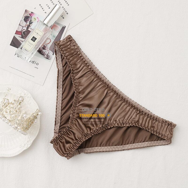 White Silk Low Waist Thong G String Sexy Underwear - TeaseFashion